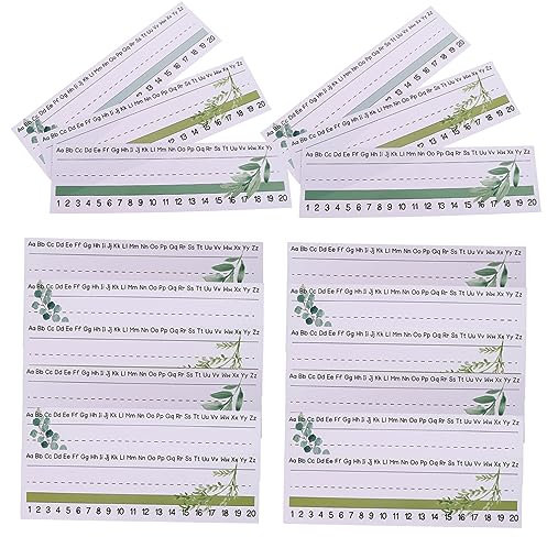 NUOBESTY 60 Blatt dekorative Namensschilder Tisch-Namensschilder für Schreibtische Schreibtischplatte classroom decorations Klassenzimmer Dekoration Namen beschreibbare Tags Schüleretikett