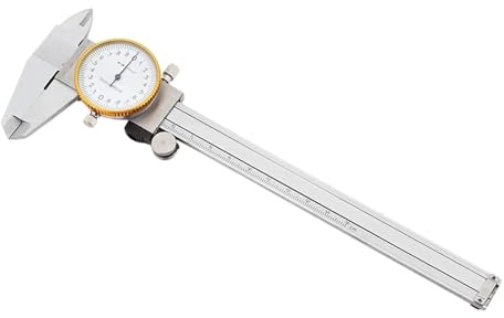 Calibrador de carpintería con reloj, calibrador Vernier de acero al carbono, a prueba de golpes, herramienta de medición