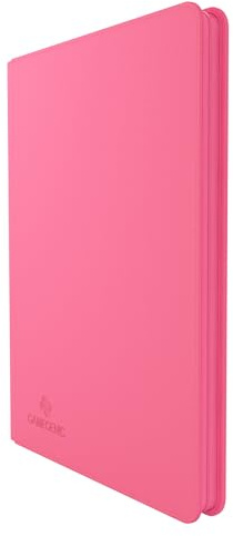 Gamegenic Zip-Up Album 18-Pocket, Organize Standard and Japanese Size Collectible Cards, Premium Card Game Protector, Holds up to 360 Cards, Ideal for Playset Collections, Pink Color