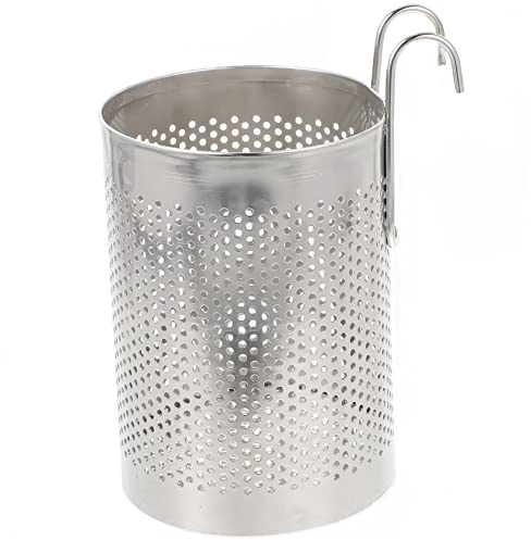 Healifty Porta Cubiertos Colgante De Acero Inoxidable Escurridor De Palillos Diseño Redondo Estante Secador Para Utensilios Organizador De Cocina Adecuado Para Encimeras Soporte Para Cubiertos