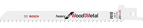 BOSCH Säbelsägeblatt S 711 DF, Heavy für Wood and Metal, 5-er Pack, 2608656260