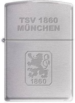Zippo 2.003.196 Feuerzeug TSV 1860 München Offizielles Lizenz, Chrom Brushed