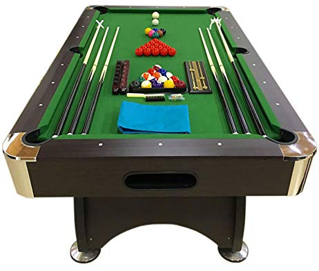 GRAFICA MA.RO S.R.L. Tavolo da Biliardo + Accessori per Carambola Modello Green Season Full Optional - Snooker Verde 7FT (188 X 96 CM)