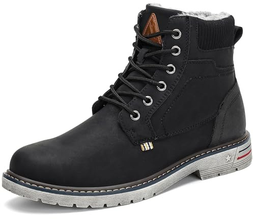 Hombre Botas de Nieve Al Aire Libre Senderismo Impermeables Deportes Trekking Zapatos Invierno Forro Piel Sneakers Calientes Botines