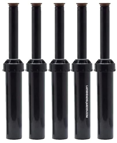 Pack 5 DIFUSOR DE RIEGO LPS410, alcance 5.2 metros, altura 10 cm, toberas intercambiables, ángulo ajustable