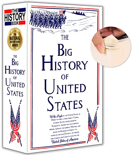 Big History Diversion Book Safe with Real Pages,Combination Lock Box,Secrect Hidden Safe,9.3''x6.0''x2.3''
