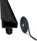 Dichtung Zimmertür Türdichtungen 15M Schwarz, EUBSWA Door Seals Dichtungsgummi Zimmertürdichtung mit 4mm Nutbreite 7mm Nuttiefe 12mm Falz