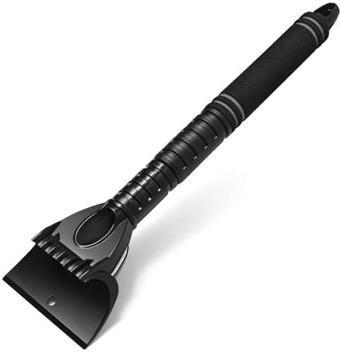 TivsiVer Grattoir Voiture Givre Rétractable- 60cm Grattoir Pare Brise Voiture avec Poignée Confortable en Mousse Grattoir de Glace sans égratignure pour Voitures, Camions et SUVs