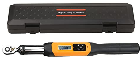 Irfora Chiave dinamometrica digitale da 3/8 pollici, chiave dinamometrica elettronica con cicalino e allarme LCD (0,6-60 Nm)
