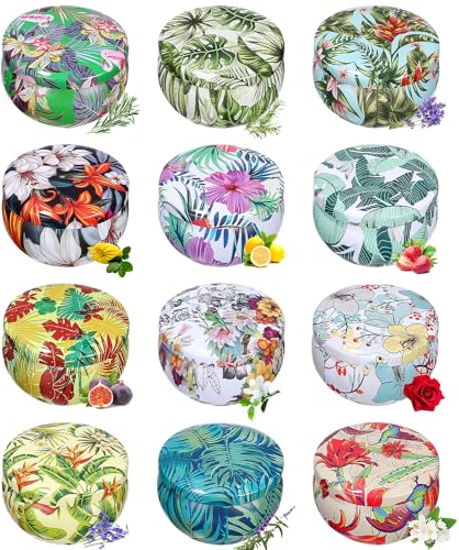 PERMUST Duftkerzen, 12er Set, 2.5OZ, Geschenk-Set, 100% natürliches Sojawachs, Scented Candle Set, Geschenkset für Frauen für Weihnachten, Geburtstag, Muttertag, Valentinstag