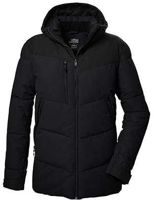 killtec Herren Steppjacke/Funktionsjacke in Daunenoptik mit Kapuze KOW 306 MN QLTD JCKT, schwarz, XL, 41838-000