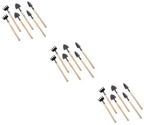 POPETPOP 6 Ensembles Mini Pelle À Outils Fourchette À Main De Jardin Mini Outils De Pelle De Jardinage Mini Outils De Râteau De Jardinage Mini Outils De Plantation À La Main Outil De