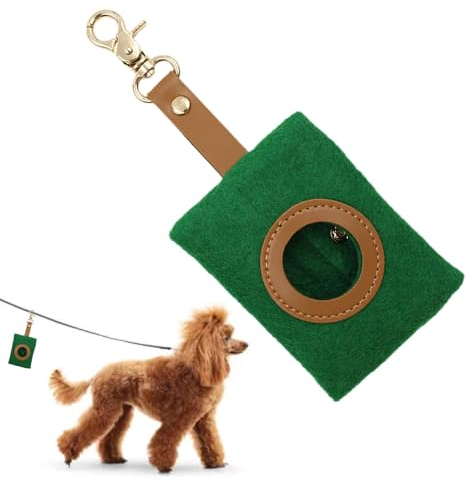 Hundekotbeutelspender, Kotbeutelspender | Spender für Haustierkotbeutel aus Filz - Hundekotbeutelhalter, Filzbeutel, Kotbeutelträger, Müllbeutelhalter für Haustierbesitzer