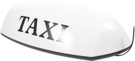 BELLIFFY Lampe de Taxi Magnétique Blanche Haute Luminosité 12v en Plastique Pp et Installation Facile pour Conduite Nocturne Automobile