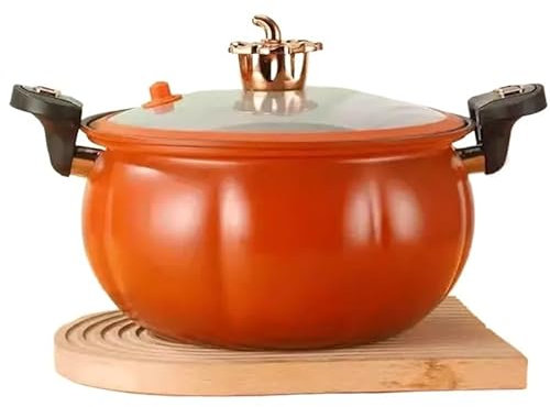LYP-DEINEOMGS Slow Cooker e pentola for stufati: pentola Termica isolata, pentola for zuppe – utile e Facile da Pulire for Cucinare a casa(5L,Orange)