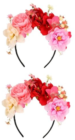 Alasum 2stücke Künstlicher Blumenkranz Haarschmuck Für Braut Delikates Haarband Für Hochzeiten Partys Fotografie Und Kostüme Langlebig Und Stilvoll