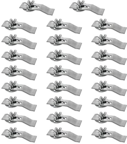 Lot de 20 supports d'évier encastrables – Kit de montage d'évier en acier au manganèse