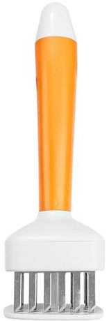 Batticarne in acciaio inox – Utensile per affilare carne | Tettarne in acciaio inox – Batticarne con 24 paia di aghi in acciaio