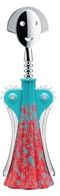 Alessi Anna G. Liquid AM01A 6 – Design-Korkenzieher, aus AlkiPaper und Verchromtem Zamak, Phosphoreszierend, Mehrfarbig