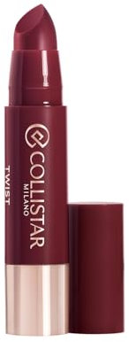 Collistar Twist Balmy Gloss, Brillo de Labios Hidratante y Voluminizador, Hidratación hasta 20 h, con Ácido Hialurónico, Ultra Brillante, Trazo Preciso como un Lápiz Labial, n.º 214 Burgundy, 2,8 g