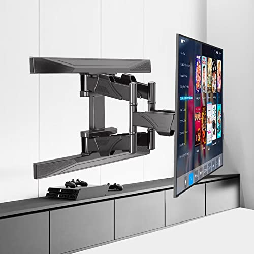 rto TV da Parete con Movimento Completo, rto TV da Parete per la Maggior Parte dei televisori Piatti da 40-80 Pollici, rto TV da Parete con Rotazione e inclinazione articolate