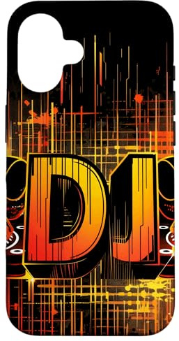 DJ un artista Design con cuffie e giradischi Custodia per iPhone 16