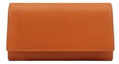 Lloyd Baker Genuine Leather Womens Purse with ID Slot, Credit Card Slots and Ample Space for Notes and Coins | Darla (Cognac)
