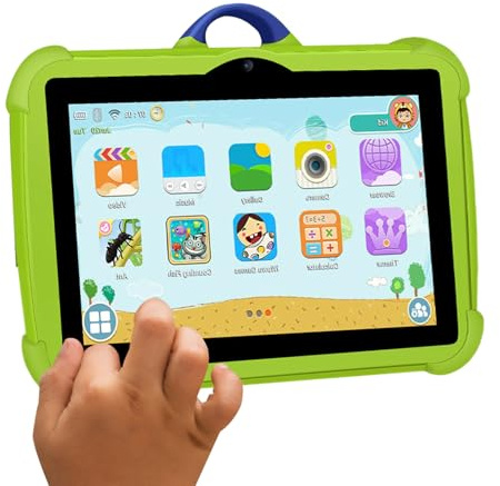 Generico Tablet PC Da 7 Pollici - Tablet Android Con Batteria Da 4000 MAh, 4 GB Di, 64 GB Di Spazio Di Archiviazione | Portatile Per Bambini, Dispositivo Touch Screen Versatile Per Giochi, Film, App