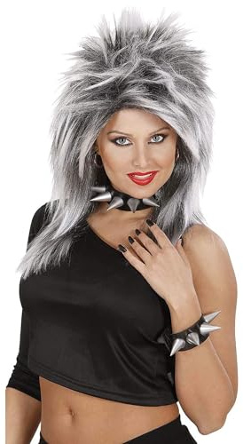 W WIDMANN MILANO Party Fashion - Halskette mit Spitzen | Schmuck Accessoire für Punk Rocker, Biker Kostüme, Halloween, Karneval