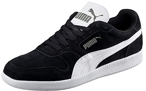 PUMA unisex Icra Trainer Sd Sneaker, Svart vit puma grå, 37.5 EU