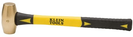 Non Sparking Hammer, Yellow/Black, 3 lb.