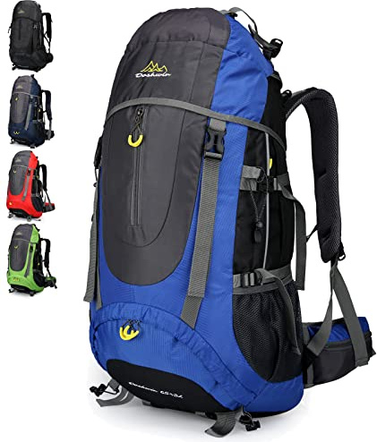 Doshwin 70L Zaino da Escursionismo Trekking Campeggio Viaggio Grande per Uomo Donna (Blu)