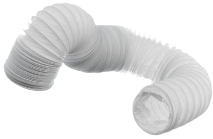 Ø 100mm Conduit d'air Flexible pour Hotte de Cuisine, Climatiseur, Hotte Aspirante, Sèche-linge - 6m Tuyau d'évacuation - Conduit de Ventilation - PVC