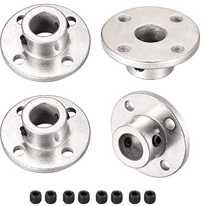 sourcing map 10mm Inner Dia H13D16 Rigid Flange Coupling Motor Guide Shaft Coupler Motor Connector for DIY Parts 4Pcs