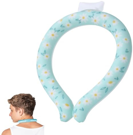 LexTex Ice Cooling Neck Ring, Wearable Neck Ice Ring, Portable Hanging Neck Cooler, Reusable Summer Cool Body Cooler Tube Below 28 ℃ for Outdoor Sports, Indoor Cooling and Heat Dissipation(A8)