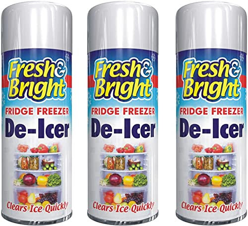 Fridge Freezer De-Icer Spray 200ml Quick Ice Remover Anti-Bacterial Deicer Spray UK (3X De-Icer Spray 200ml)
