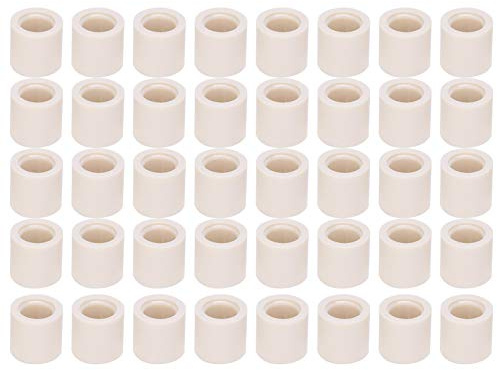 Dioche Pool Queue Ferrule Billard 40Pcs Fiber Billard Stick Pool Queue Ferrules Rohre Ersatzteile Reparatur Zubehör 13Mm 1In Pool Queue Ferrule 13Mm