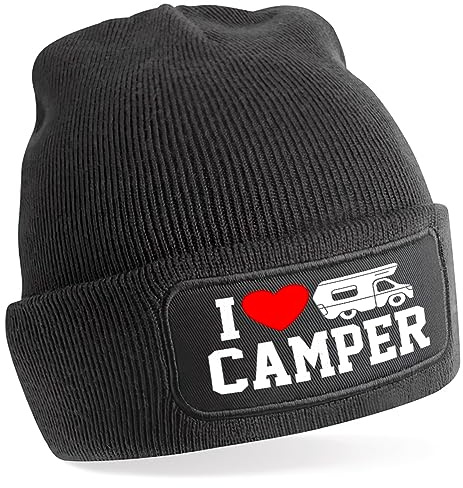 TeeDesign Casquette Camper pour Homme et Femme Gadget Cadeau Campériste - I Love Camper, camping-car, Taille Unique
