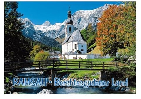 Ramsau Magnet Foto Souvenir Germany Bayern Berchtesgardener Land
