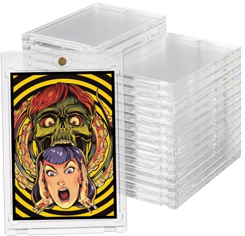 Vaguelly 30stücke Magnetische Kartenhalter Transparente Kartenboxen Aus Robustem Für Sammelkarten Kratzfest Sichere Magnetverschluss-aufbewahrung Für Spielkarten