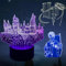 Deluisho Anime 3d Lámpara, Anime 3d Led Night Light,Lámpara, Luz Nocturna Estereoscópica de 16 Colores con Toque Inteligente, Regulable y Visual