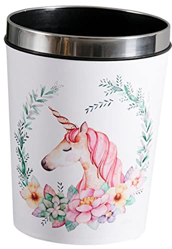 FONDOTIN Trash Can Garbage Container for Home Reusable Bathroom Waste Bin for Boy Girl's Office Use