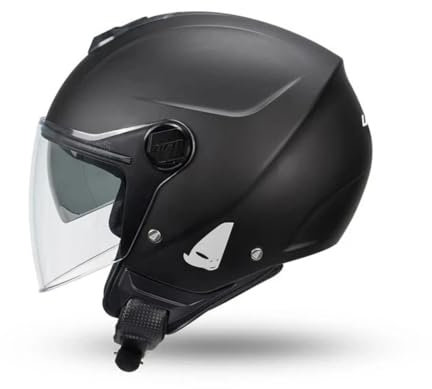 CASCO U.FO JET NIXIE HE13005-K DOPPIA VISIERA NERO OPACO CASCO URBANO/EXTRAURBANO (M)