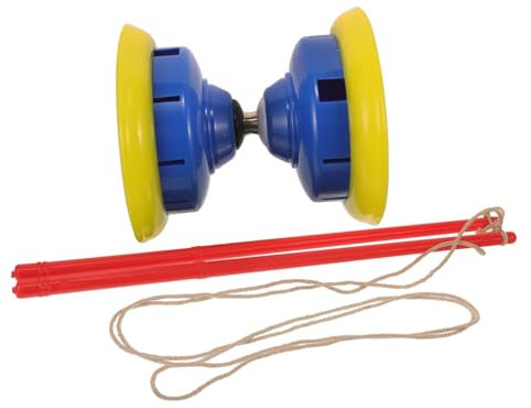 ERINGOGO Diabolo à Roulements à Billes de Jonglage pour Adultes pour Loisirs Couleur Baguettes Incluses Couleur Aléatoire