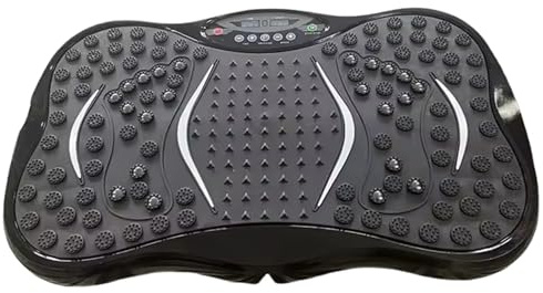 ICUSTOMLY Máquina de ejercicio de placa de vibración para drenaje linfático, máquinas de plataforma de vibración para pérdida de peso, máquina de entrenamiento de cuerpo completo con bandas de bucle y