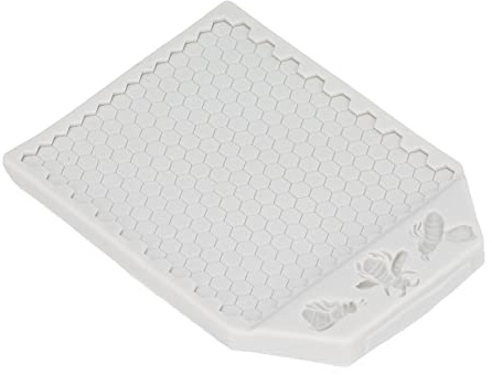 Jeffergarden Moule à Chocolat en Forme d'abeille en Nid d'abeille, Outil de Décoration de Gâteau en Forme de Ruche en Silicone pour Fondant, Bonbons, Pâte à Gomme, Pâtisserie, Fabrication 'argile