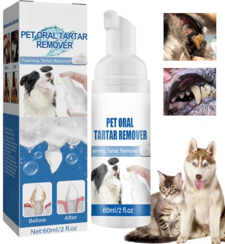 Pet Dental Tartar Remover Spray for Dogs and Cats,Dog Teeth Cleaning Foam