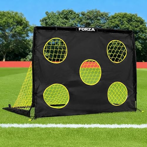FORZA Flash Square Pop-Up Zielscheiben [6 Größen] – Schieß- & Passübungshilfe – strapazierfähiges Oxford-Gewebe Zielnetz (1,5 m x 1,1 m)