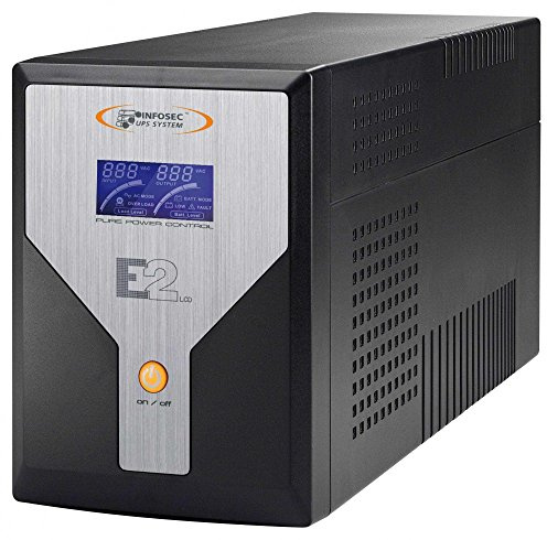 E2 LCD 2000 - Sistemas de alimentación ininterrumpida (SAI/UPS) tecnología de desempeño en línea 2000 VA, 6 IEC tomacorrientes (Garantía 2 años)