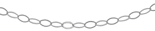 Carissima Gold Damen 9k (375) Gold 0.6mm Verlötet Trace Kette